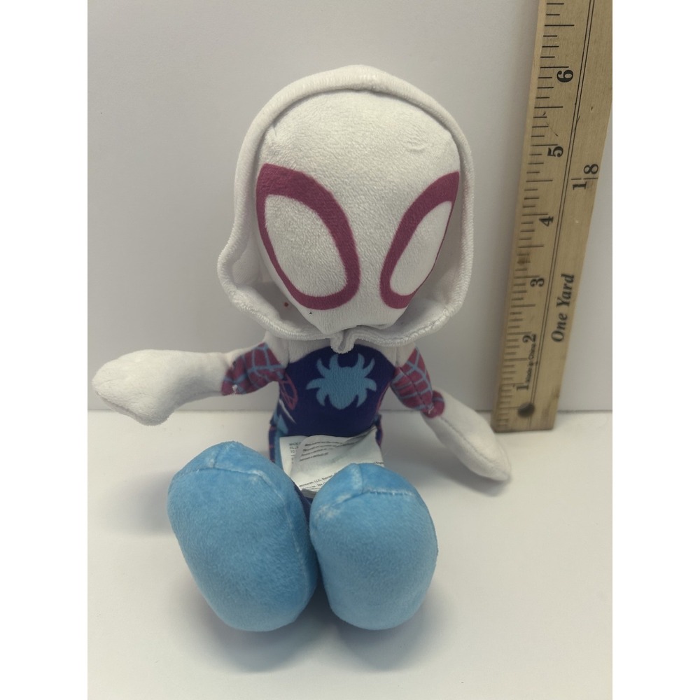 Spider-Gwen Ghost-Spider Plush Stuffed Animal Disney Marvel Spider-Verse 7.5"